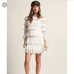 Tiger Mist ruffled lace dress